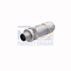 Field-Wireable Connector, Male Connector M12&nbsp;&times;&nbsp;1, Straight