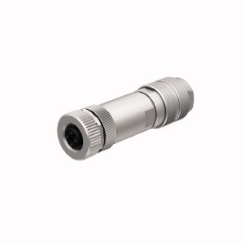 Field-Wireable Connector, Female Connector M12&nbsp;&times;&nbsp;1, Straight