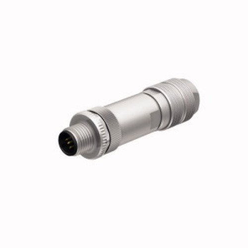 Field-Wireable Connector, Male Connector M12&nbsp;&times;&nbsp;1, Straight