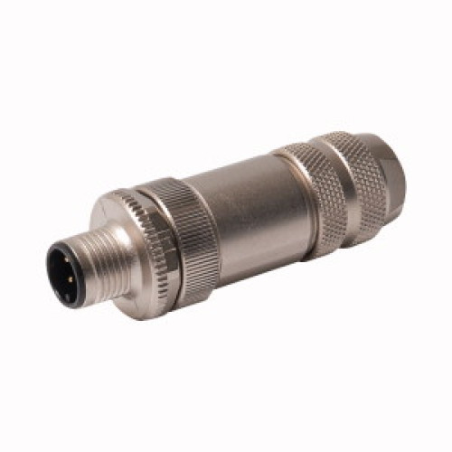 Field-Wireable Connector, Male Connector M12&nbsp;&times;&nbsp;1, Straight