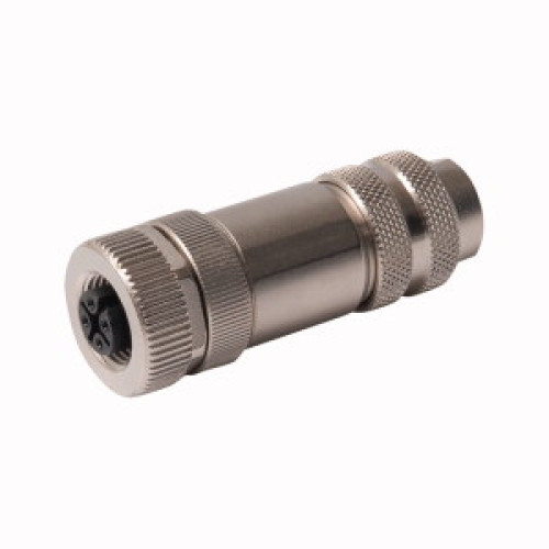 Field-Wireable Connector, Female Connector M12&nbsp;&times;&nbsp;1, Straight