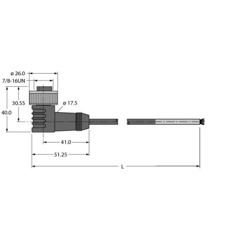 Power Supply Cable, PUR, Connection Cable
