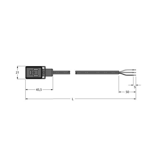 Valve connector B type, Connection Cable