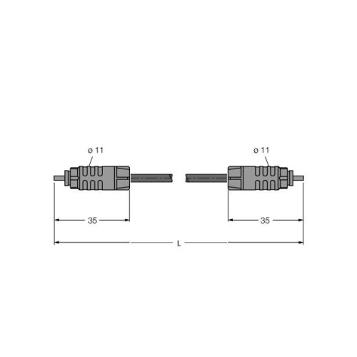 IP-Link Optical Fiber, PUR Cable Jacket, Cable length 10&nbsp;m