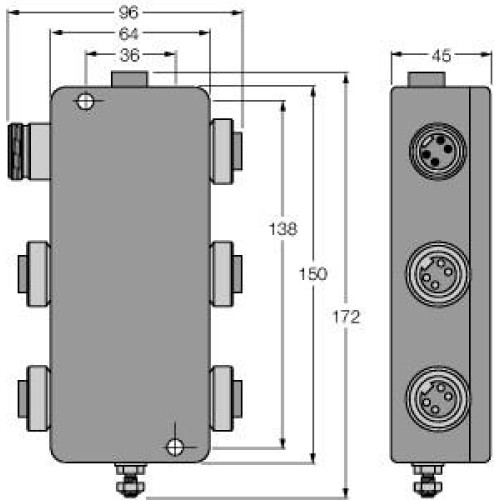 PROFIBUS-PA, IP67 junction box, 4-channel