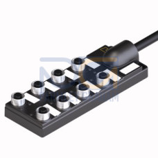 Passive Actuator/Sensor Box, M12 &times; 1, With Homerun Cable, 8-port