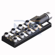 Passive Actuator/Sensor Box, M12 &times; 1, 8-port, with M23 Connector for Supply Cabl
