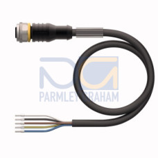 Actuator and Sensor Cable, PVC, Connection Cable, Voltage 60 V