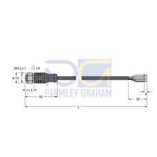Actuator and Sensor Cable, PUR, Connection Cable