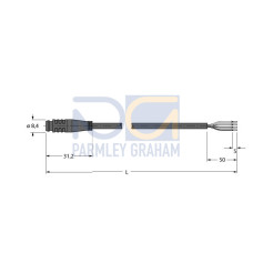 Actuator and Sensor Cable, PVC, Connection Cable