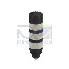 TL50 Tower Light: 3-Color Audible Indicator, Voltage: 18-30 V dc or 24 V ac, Environmental Rating: IP50, Input:Bimodal, Colors: Green Red Yellow, M12 Integral QD