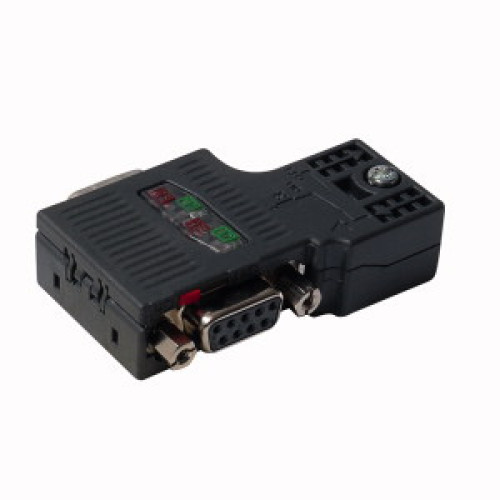 Field-Wireable Connector, Sub-D Connector, Male Connector, Angled, Voltage