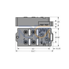 compact fieldbus station for AS-interface, 4 Inputs