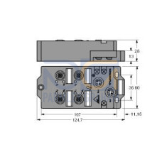 compact fieldbus station for AS-interface, 4 Inputs, 3 Outputs