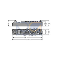 piconet stand-alone module for PROFIBUS-DP, 8 Digital PNP Inputs Filter 0.2 ms