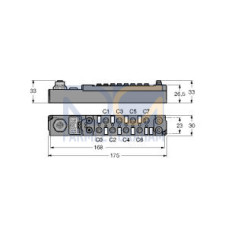 piconet Coupling Module for PROFIBUS-DP, 4 Digital PNP Inputs Filter 3 ms, 4 Dig