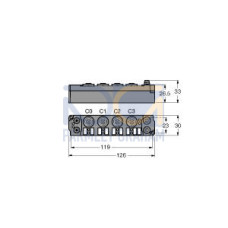 piconet Extension Module for IP-Link, 4 Analog Inputs for Pt100
