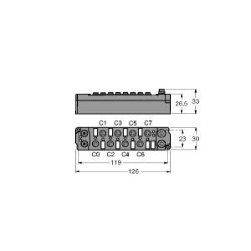 piconet Extension Module for IP-Link, 4 Digital PNP Inputs Filter 3 ms, 4 digita