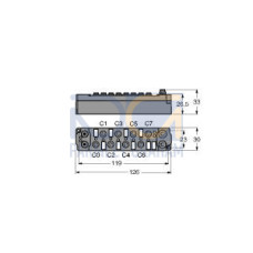 piconet Extension Module for IP-Link, 8 Digital PNP Inputs Filter 3 ms, 8 Digita