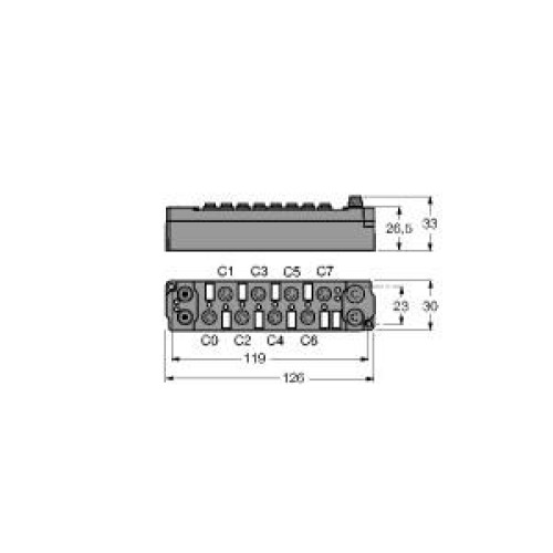piconet Extension Module for IP-Link, 8 Digital PNP Inputs Filter 3 ms, 8 Digita