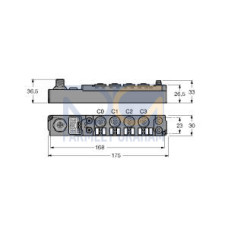 piconet Coupling Module for CANopen, 4 Digital PNP Inputs Filter 3 ms, 4 Digital