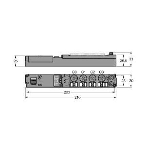 piconet Coupling Module for Modbus TCP, 4 Digital PNP Inputs Filter 3 ms, 4 Digi