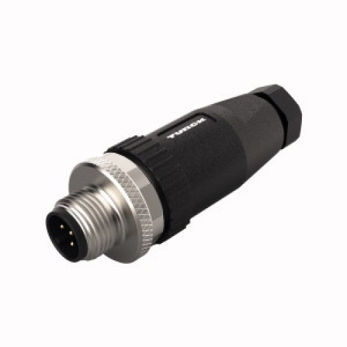 Field-Wireable Connector, M12 &times; 1 Round Connector with Pt1000 Sensor