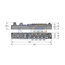 piconet stand-alone module for PROFIBUS-DP, 8 Digital Outputs 2 A (4 A in Total)
