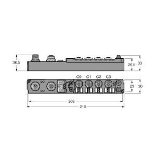 piconet Coupling Module for PROFIBUS-DP, 4 Digital PNP Inputs Filter 3 ms, 4 Dig