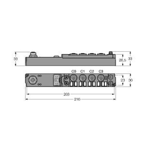 piconet Coupling Module for PROFINET, 4 Digital PNP Inputs Filter 3 ms, 4 Digita