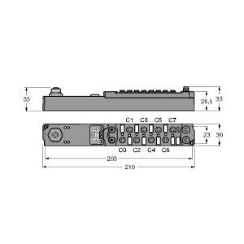 piconet Coupling Module for Modbus TCP, 4 Digital PNP Inputs Filter 3 ms, 4 Digi