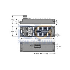 Fieldbus I/O module PROFIBUS-DP, 12 digital pnp inputs, 4 digital outputs 2 A