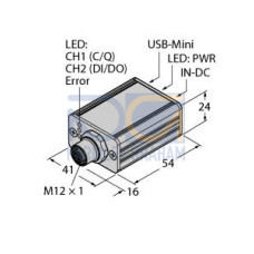 IO-Link Master v1.1 with Integrated USB Port, 1-Channel Operation in IOL or SIO