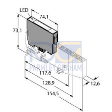 BL20 electronic module, 2 Analog Thermocouple Inputs