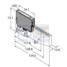 BL20 electronic module, 2 Digital Outputs, PNP, 0.5 A