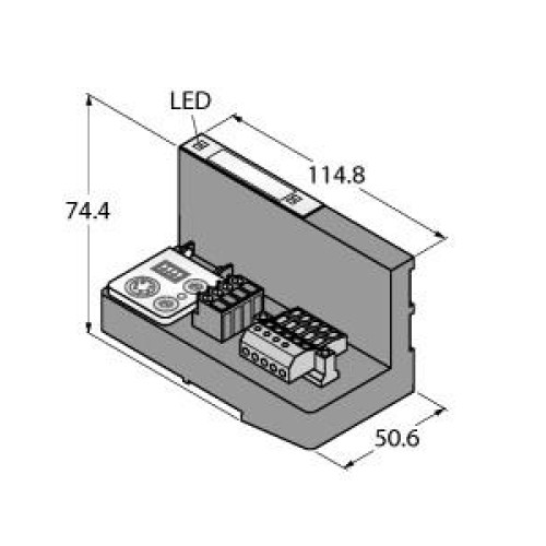 Gateway for the BL20 I/O System, Interface for DeviceNet