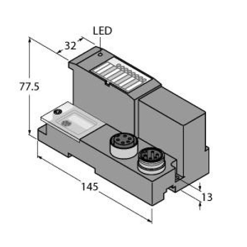 Gateway for BL67 I/O system, Interface for DeviceNet