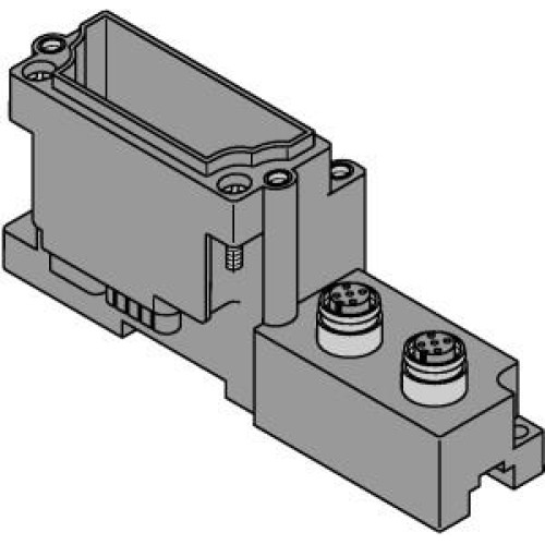 BL67 base module, Connector, Male 2 &times; M12, 5-pin