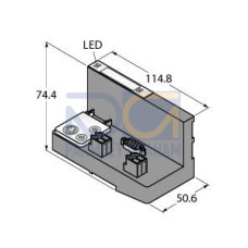 Interface for PROFIBUS-DP, , Rotary coding switch for adjustment of