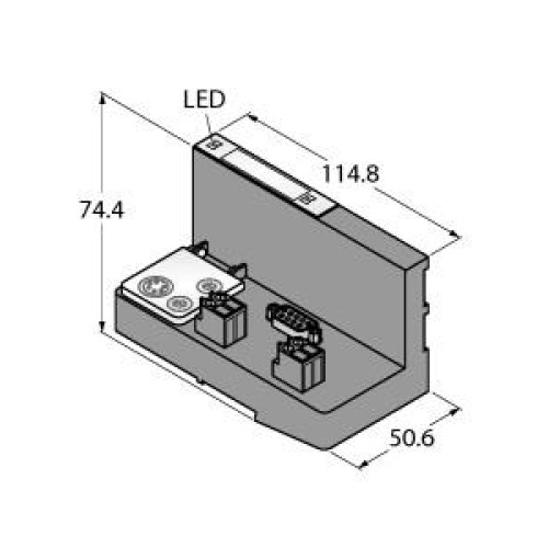 Interface for PROFIBUS-DP, , Rotary coding switch for adjustment of