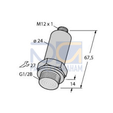 Pressure Transmitter, Front-Flush, With Current Output (2-Wire)