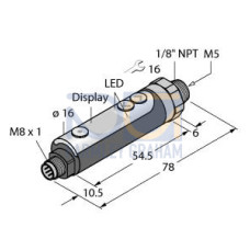 Pressure Sensor, IO-Link with 2 PNP Transistor Switching Outputs