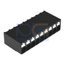 SMD PCB terminal block, push-button, 1.5 mm&sup2;, black