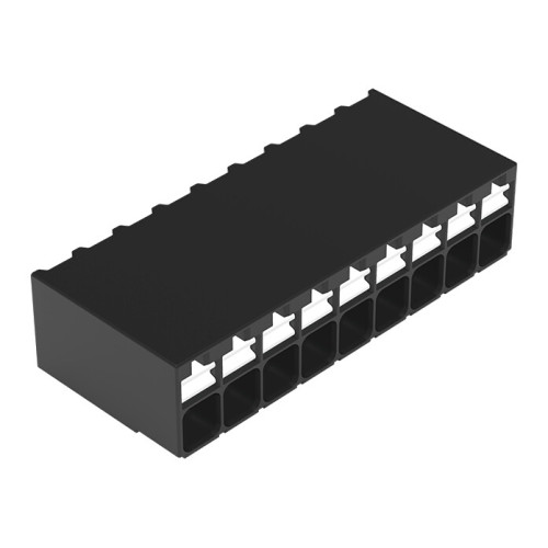 SMD PCB terminal block, push-button, 1.5 mm&sup2;, black