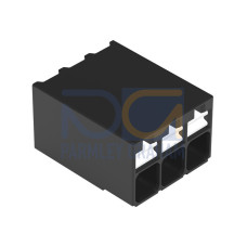 SMD PCB terminal block, push-button, 1.5 mm&sup2;, black