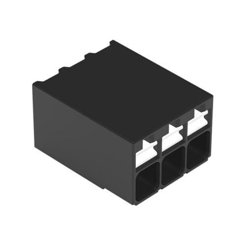 SMD PCB terminal block, push-button, 1.5 mm&sup2;, black