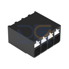 SMD PCB terminal block, push-button, 1.5 mm&sup2;, black