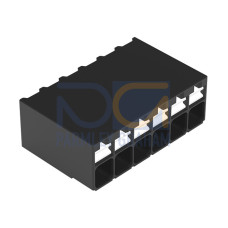 SMD PCB terminal block, push-button, 1.5 mm&sup2;, black