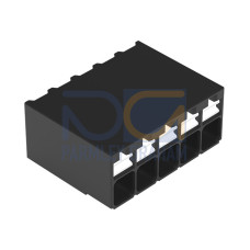 SMD PCB terminal block, push-button, 1.5 mm&sup2;, black