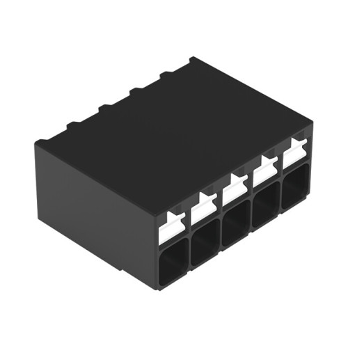 SMD PCB terminal block, push-button, 1.5 mm&sup2;, black